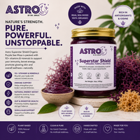 Astro Brand Star Shield Purple Sea Moss Gel 16oz jar with organic sea moss superfood supplement